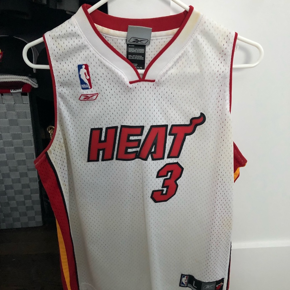 Miami Heat Youth Stitched Reebok Wade Jersey